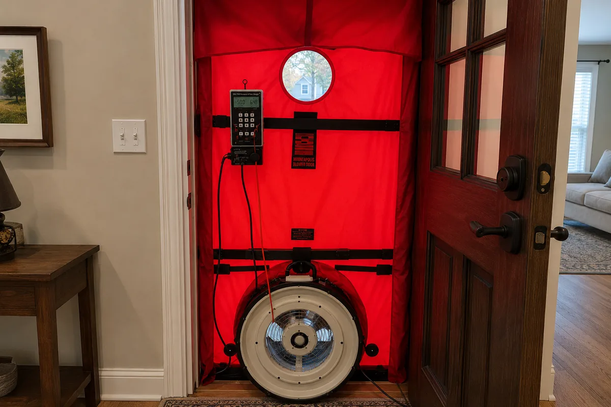 Blower Door Test Results Explained: What ACH50 Means in NC